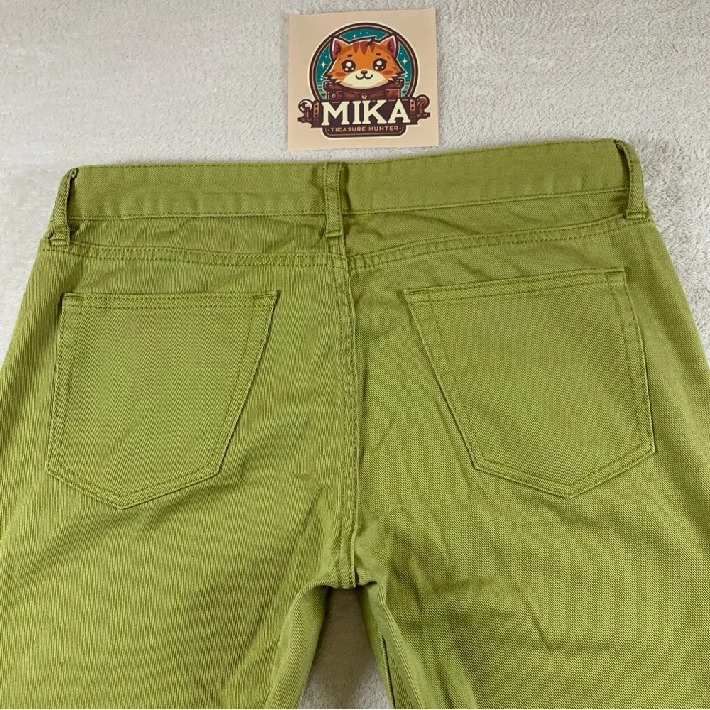 Uniqlo Jeans Women's Low Rise‎ Skinny Straight Olive Green Size 27 Inseam 28